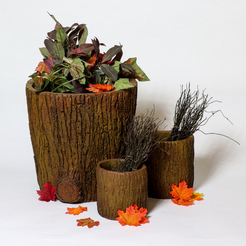 Oak Bark Planter Small Outdoor/Indoor Statue
