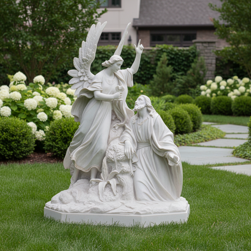 Jesus Praying in the Garden of Olives Statue (67 - Inch) Different Angle