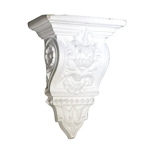 Leaf With Flowers Bracket Outdoor/Indoor Statue