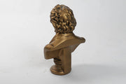 Beethoven bust with classical European features, ornate detailing, and a dramatic, old world Baroque style expression. Side View