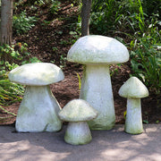 Staddle Stone Mushroom Outdoor Statue (24 - Inch) Side Angle
