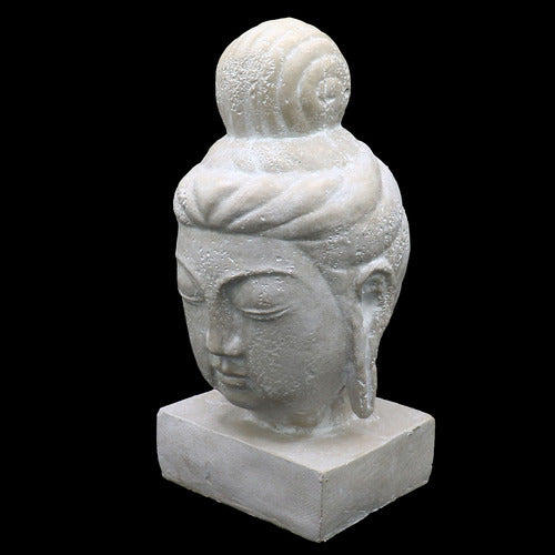 Buddha Head Statue (11 - Inch) Side Angle