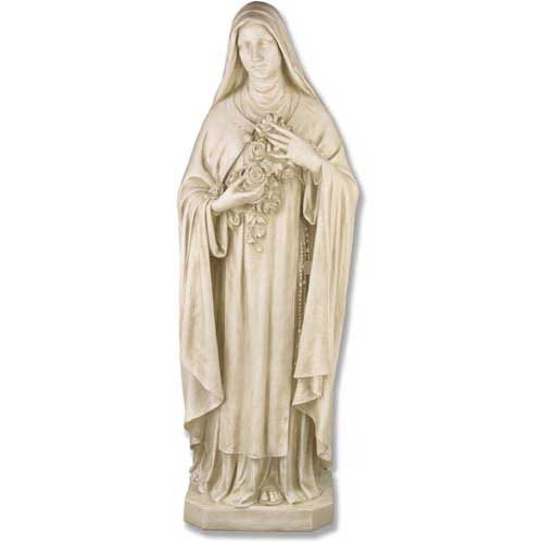 Saint Therese with Roses 60"H Outdoor/Indoor Statue