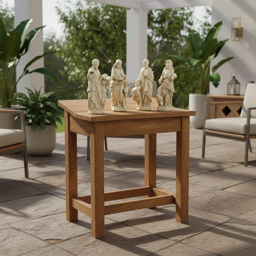 Evangelists Religious Saints Statue (11 - Inch) Side Angle