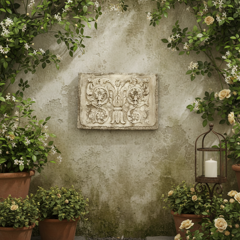 Tanzarian Garden Plaque (34.0 - Inch) Side Angle