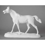 Horse head sculpture with flowing mane, classical European style, detailed features, evokes Renaissance and Baroque artistry. Different Angle