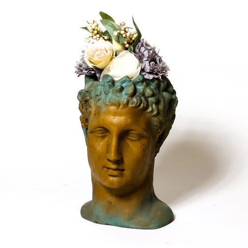 Hermes Head Planter 15 Outdoor/Indoor Statue