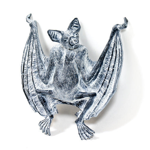 Baroque-style ornate bat with outstretched wings, detailed fur texture, and expressive facial features in old world European design.