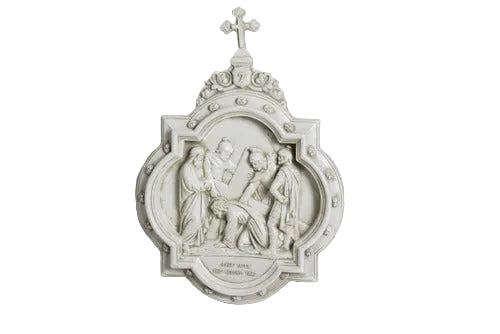 Chapel Wall Plaque Stations of the Cross Number 7 (13.5 - Inch)