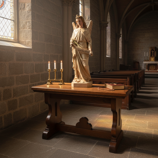 Female Winged Heavenly Angel Outdoor Statue (58 - Inch) Side Angle