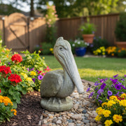 Pelican Bird Garden Statue (20 - Inch) Side Angle