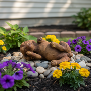 Puppy Dog Garden Statue (7 - Inch) Side Angle