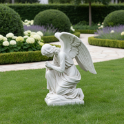 Praying Church Angel Outdoor Statue (28 - Inch) Side View