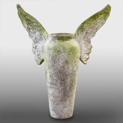 Winged Pot 26 H Outdoor/Indoor Statue