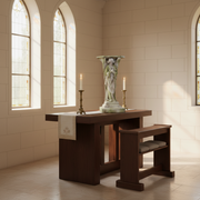 Angel Pedestal Outdoor Statue (38 - Inch) Side Angle