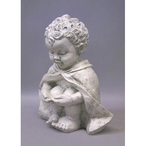 Pondering Baby St Francis 14 Outdoor/Indoor Statue
