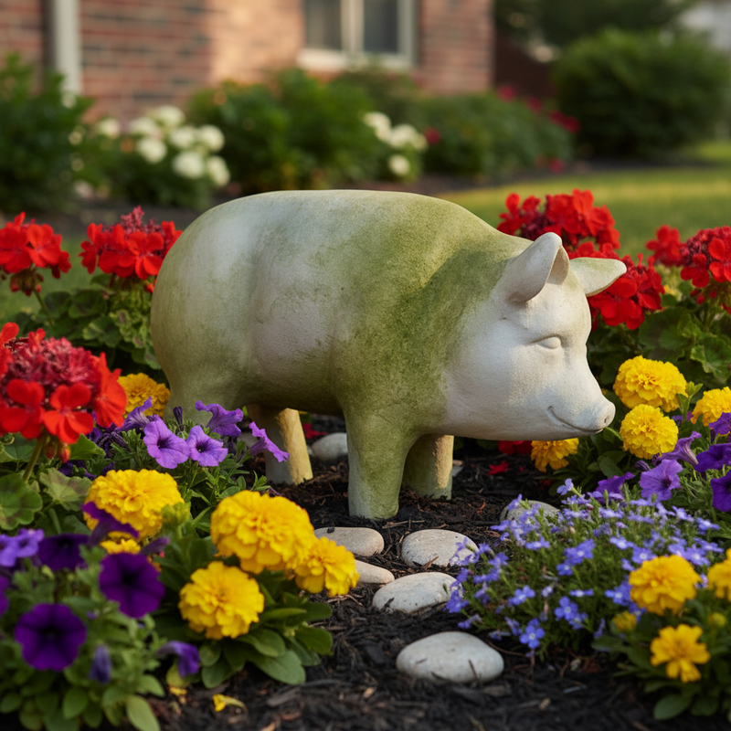 Pig Garden Statue (10-Inch)