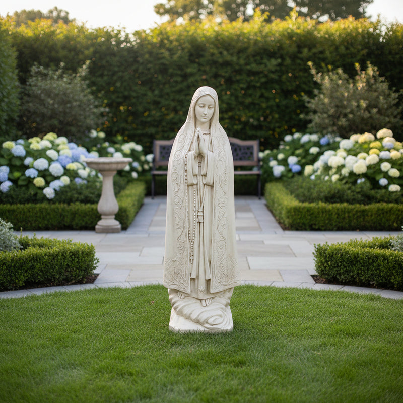 Our Lady of Fatima Religious Statue (69 - Inch) Side Angle