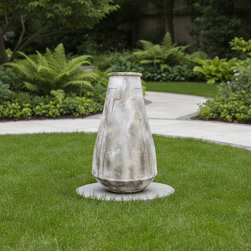 Narrow Top Theatrical Jar Statue (48 - Inch) Side Angle