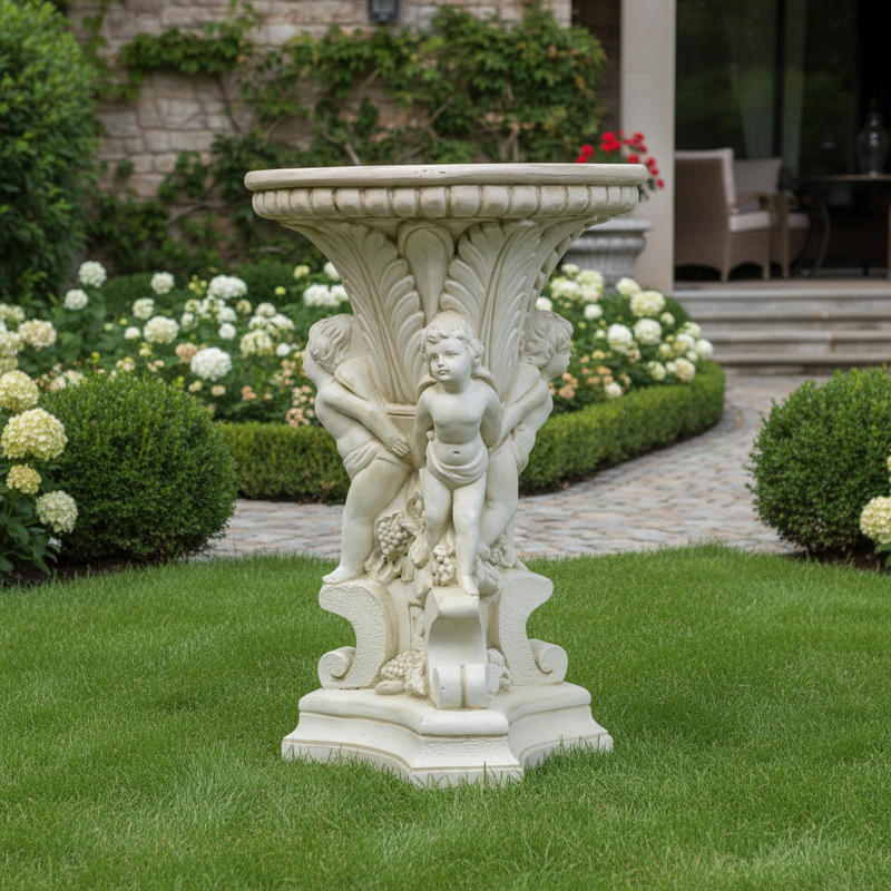 Seton Outdoor Statue (20 - Inch) Side Angle