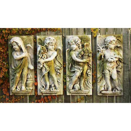 Little Boy Season Plaques Set (0.0 - Inch) Side View