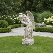 Kneeling Prayer Angel Catholic Statue (56 - Inch) Side View