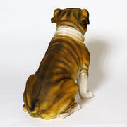 Bulldog Dog Garden Statue (18 - Inch) Side View
