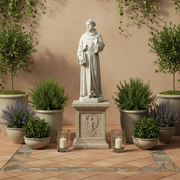 Saint Francis Religious Statue (37 - Inch) Side Angle