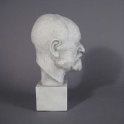 Freud Head on Block Bust Display Decor (14 - Inch) Other Angle