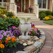 Owl Bird Garden Statue (12 - Inch) Side Angle