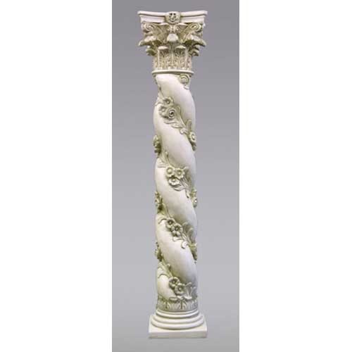 Twisted Rose Pedestal Outdoor/Indoor Statue