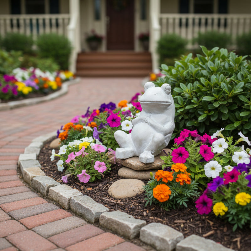 Frog Garden Statue (7-Inch)