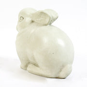 Sculpted rabbit figurine with rounded form and subtle detailing, inspired by old world European and classical garden statuary. Other Angle