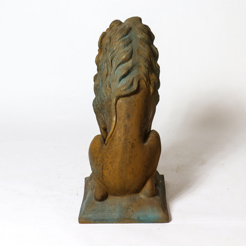 Sitting Lion Garden Statue (24 - Inch) Other Angle