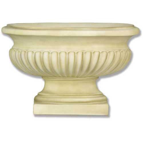 Oval Flute Vase 9 Outdoor/Indoor Statue