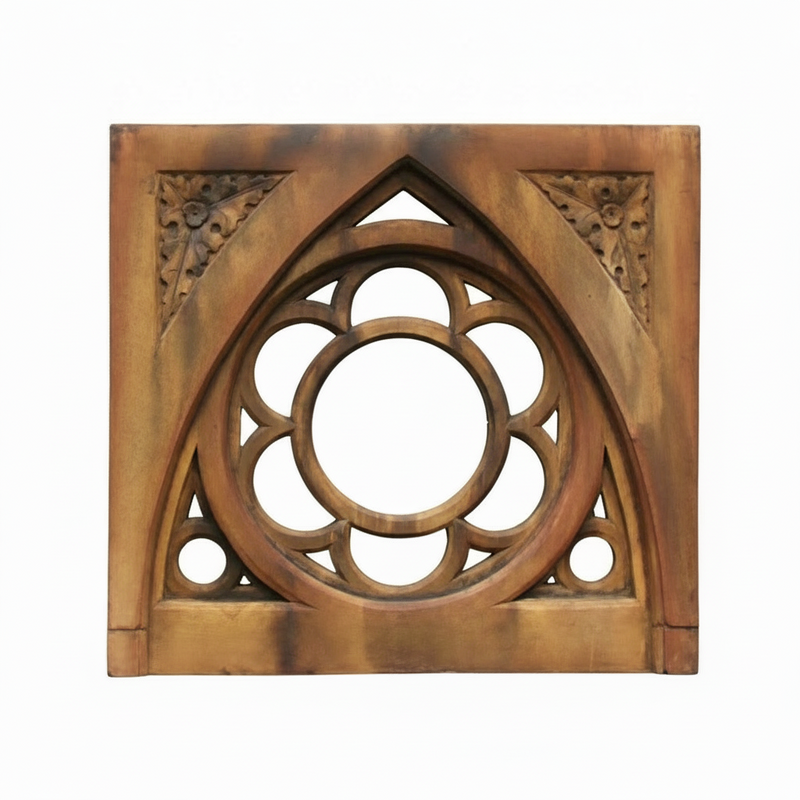 Oak Leaf Tracery Sq. No Glass Outdoor/Indoor Statue