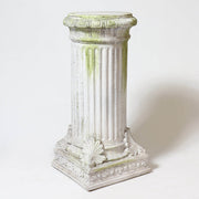Fancy Bottom Leaf Pedestal Statue (29 - Inch) Side Angle