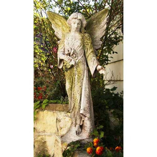 Prayer Angel Outdoor Statue (38-Inch)