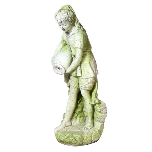 Jug Girl Statue (28 - Inch) Side View