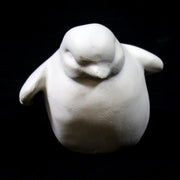 Sculpted bird figurine with classical European style, featuring smooth, rounded lines and subtle, ornate detailing. Different Angle
