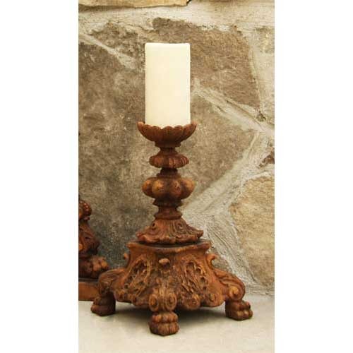 Baroque Candleholder-Short13 Outdoor/Indoor Statue