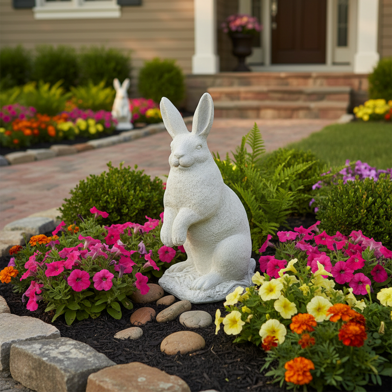 Bunny Garden Statue (20-Inch)