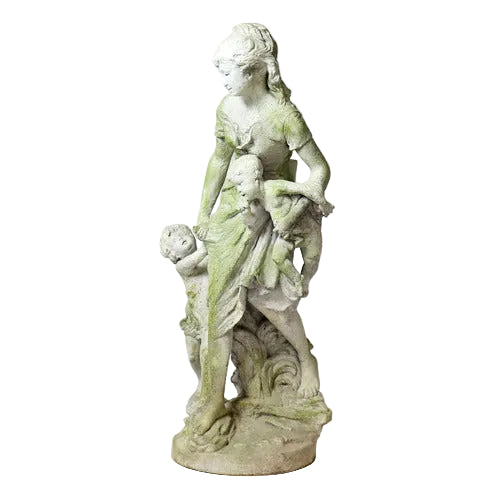 Mother With Children Statue (36 - Inch)