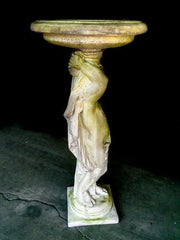 Cherub Birdbath Garden Statue (48 - Inch) Side View