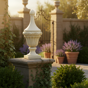 Theatre Holder Outdoor Statue (14 - Inch) Side Angle