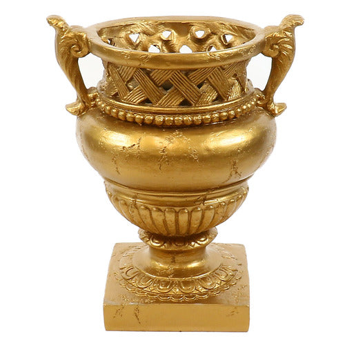 Weave Top Urn 21  H Outdoor/Indoor Statue
