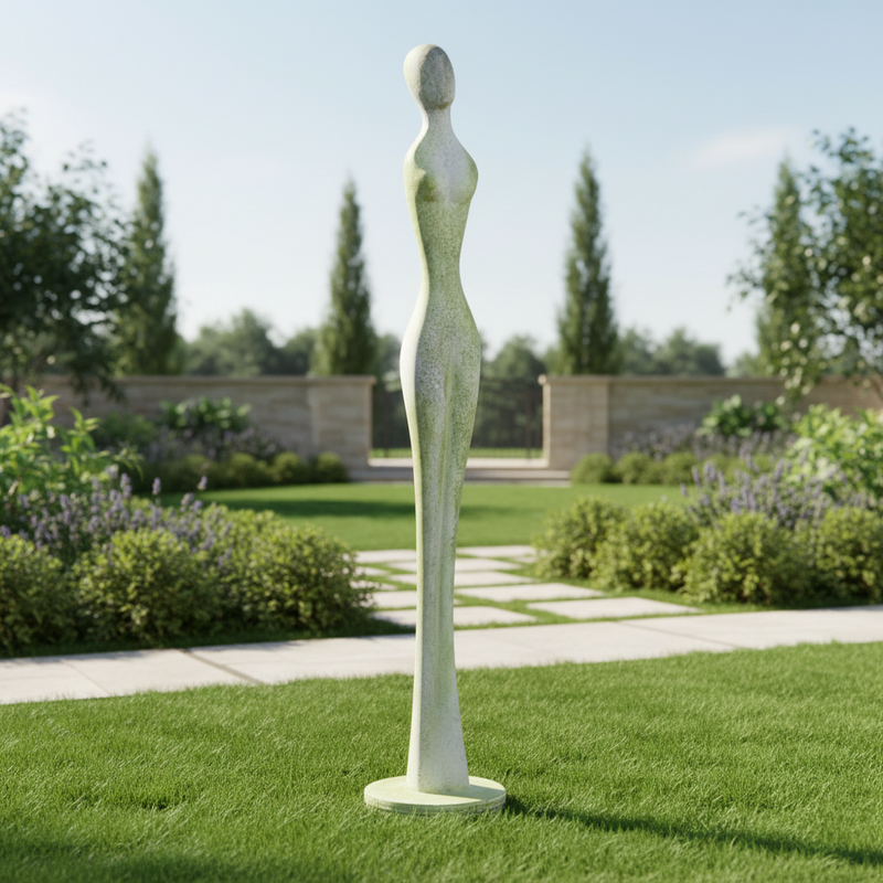 Abstract Female Statue (52 - Inch) Side Angle