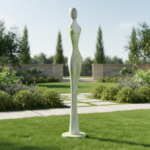 Abstract Female Statue (52 - Inch) Side Angle