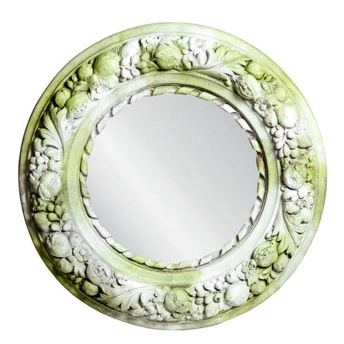 Pomegranate Wreath with Mirror Outdoor/Indoor Statue