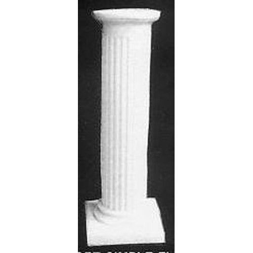 Short Simple Fluted Pedestal Outdoor/Indoor Statue